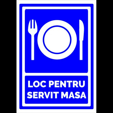 Indicator pentru loc de servit masa