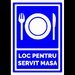 Indicator pentru loc de servit masa